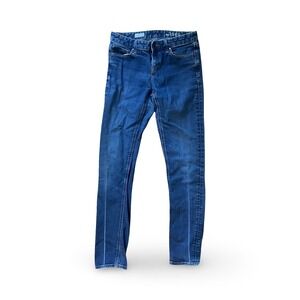 Gap 1969 Real Straight Jeans Womens 29 XL Medium Dark Wash Straight Leg Denim